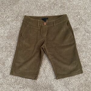 NWOT- Mango Olive Green Women's Corduroy Shorts